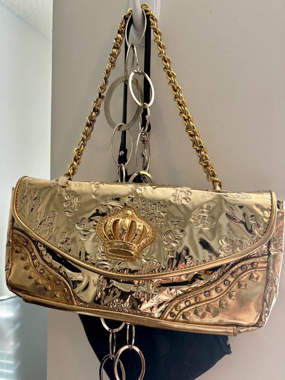 Vintage Baby Phat Metallic Gold Shoulder Bag
